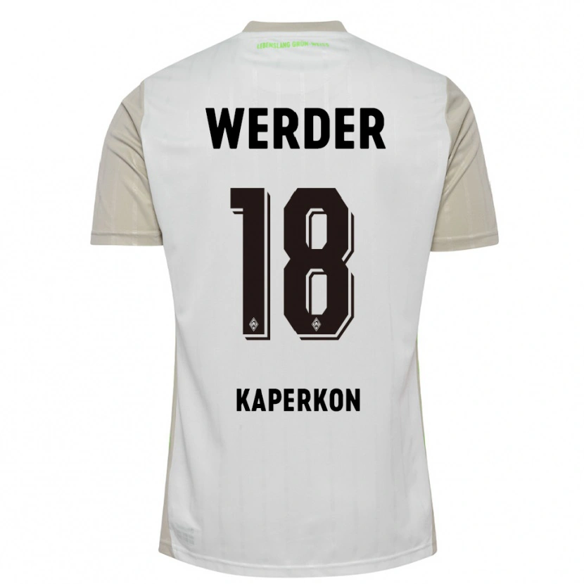 Danxen Kinderen Tom Kaperkon #18 Wit Zwart Uitshirt Uittenue 2025/26 T-Shirt