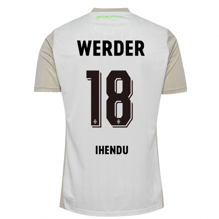 Danxen Kinderen Daniel Ihendu #18 Wit Zwart Uitshirt Uittenue 2025/26 T-Shirt
