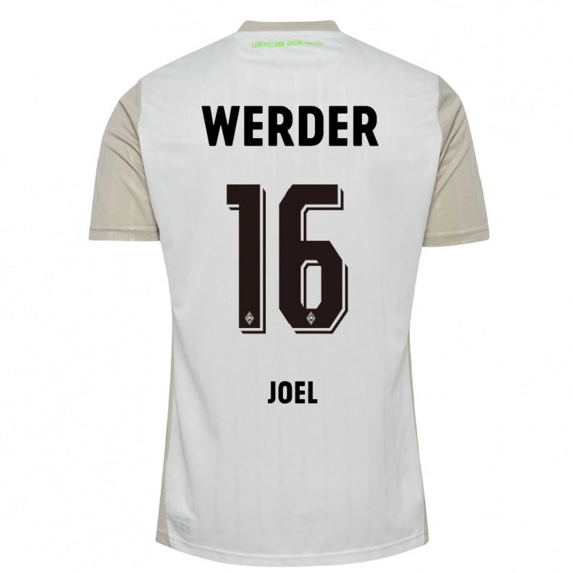 Danxen Kinderen Joshua Joel #16 Wit Zwart Uitshirt Uittenue 2025/26 T-Shirt