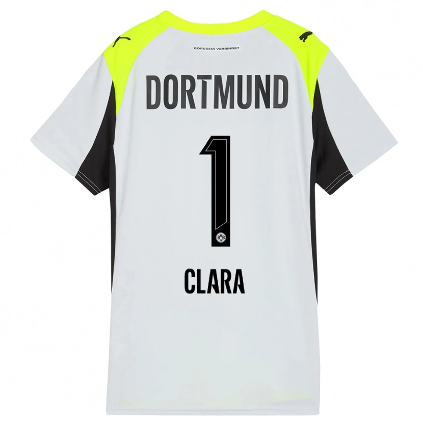 Danxen Kinderen Woltering Clara #1 Fluorescerend Geel Uitshirt Uittenue 2025/26 T-Shirt