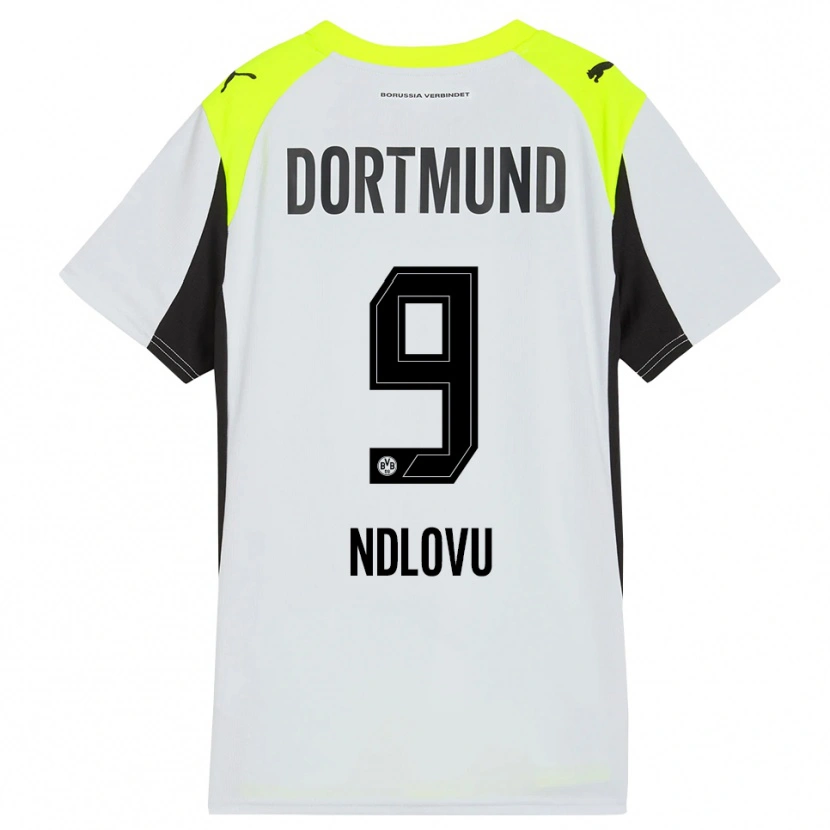 Danxen Kinderen Desmond Ndlovu #9 Fluorescerend Geel Uitshirt Uittenue 2025/26 T-Shirt