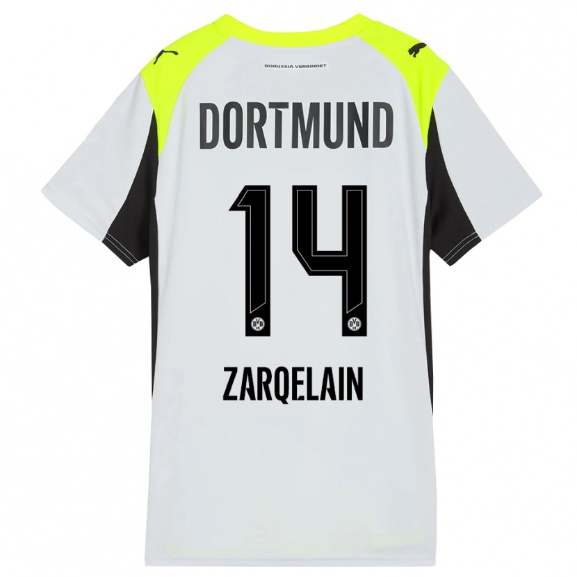 Danxen Kinderen Fadi Zarqelain #14 Fluorescerend Geel Uitshirt Uittenue 2025/26 T-Shirt