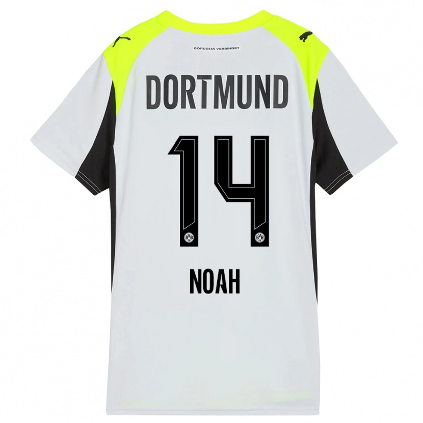 Danxen Kinderen Colin Noah Kleine-Bekel #14 Fluorescerend Geel Uitshirt Uittenue 2025/26 T-Shirt