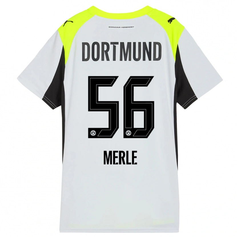 Danxen Kinderen Albers Merle #56 Fluorescerend Geel Uitshirt Uittenue 2025/26 T-Shirt