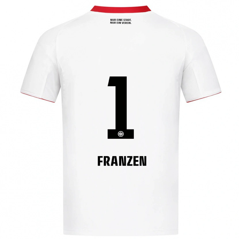 Danxen Kinderen Marlon Franzen #1 Wit Rood Uitshirt Uittenue 2025/26 T-Shirt