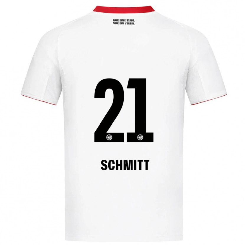Danxen Kinderen Joshua Schmitt #21 Wit Rood Uitshirt Uittenue 2025/26 T-Shirt