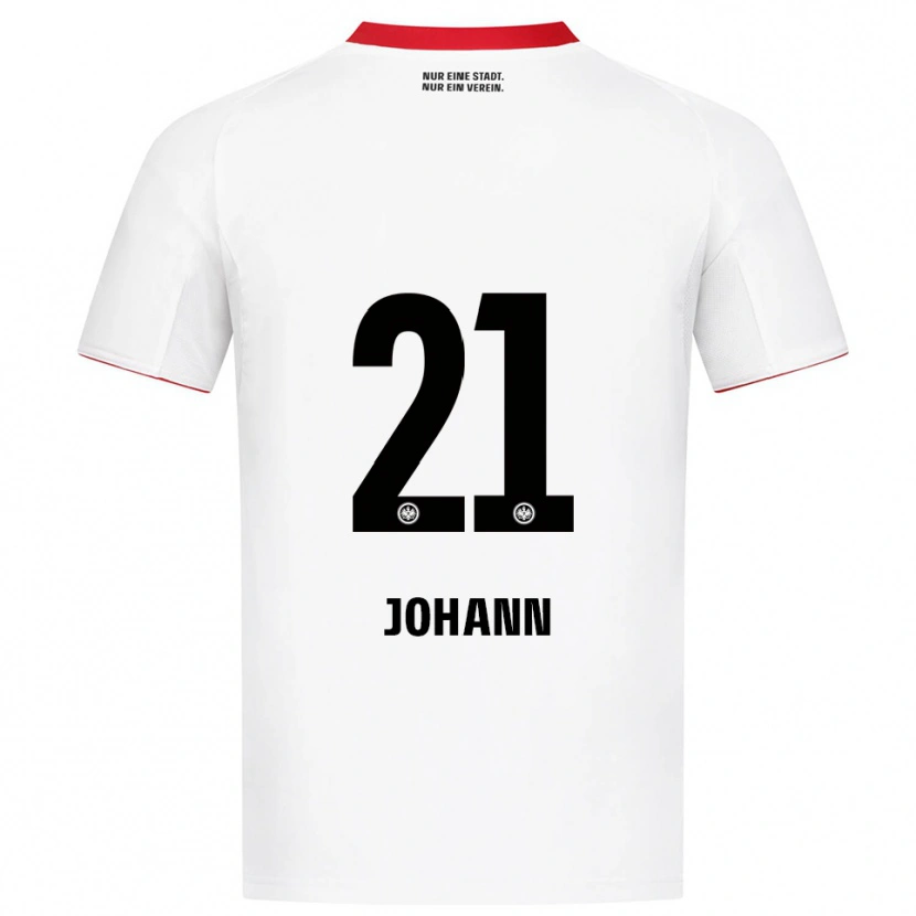 Danxen Kinderen Hannah Johann #21 Wit Rood Uitshirt Uittenue 2025/26 T-Shirt
