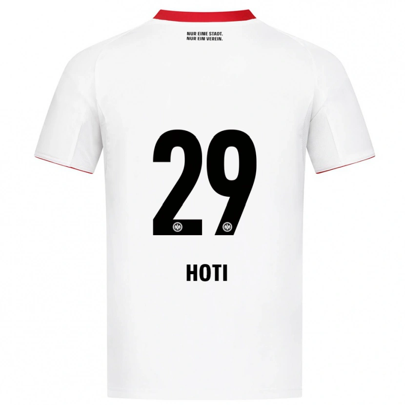 Danxen Kinderen Leart Hoti #29 Wit Rood Uitshirt Uittenue 2025/26 T-Shirt