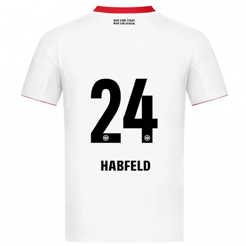 Danxen Kinderen Josef Haßfeld #24 Wit Rood Uitshirt Uittenue 2025/26 T-Shirt