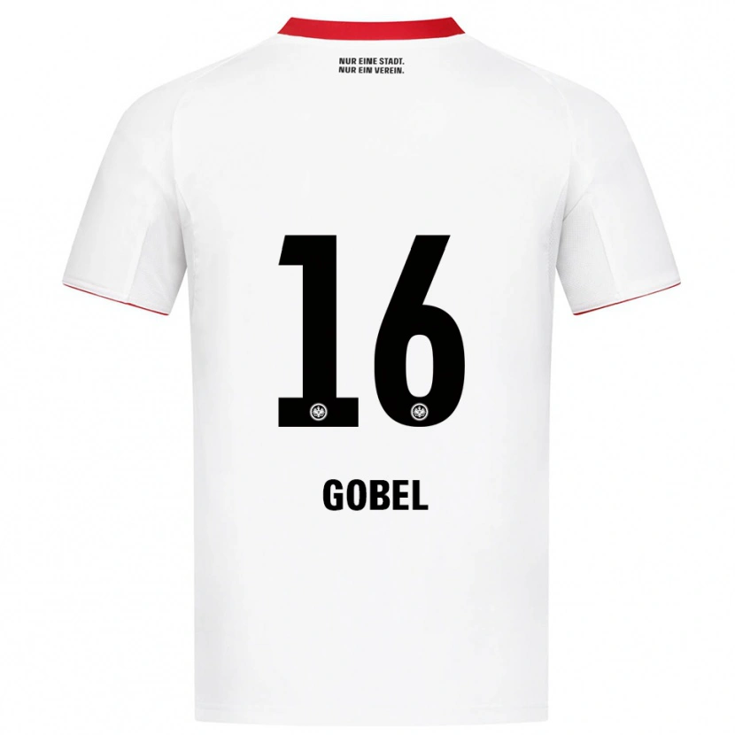 Danxen Kinderen Marlon Göbel #16 Wit Rood Uitshirt Uittenue 2025/26 T-Shirt