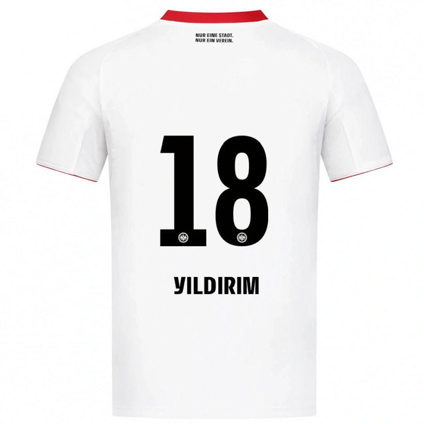 Danxen Kinderen Metehan Yildirim #18 Wit Rood Uitshirt Uittenue 2025/26 T-Shirt