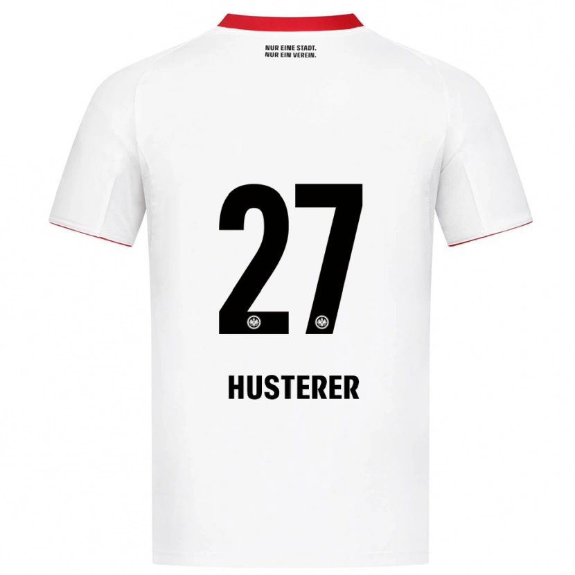 Danxen Kinderen Lean Husterer #27 Wit Rood Uitshirt Uittenue 2025/26 T-Shirt