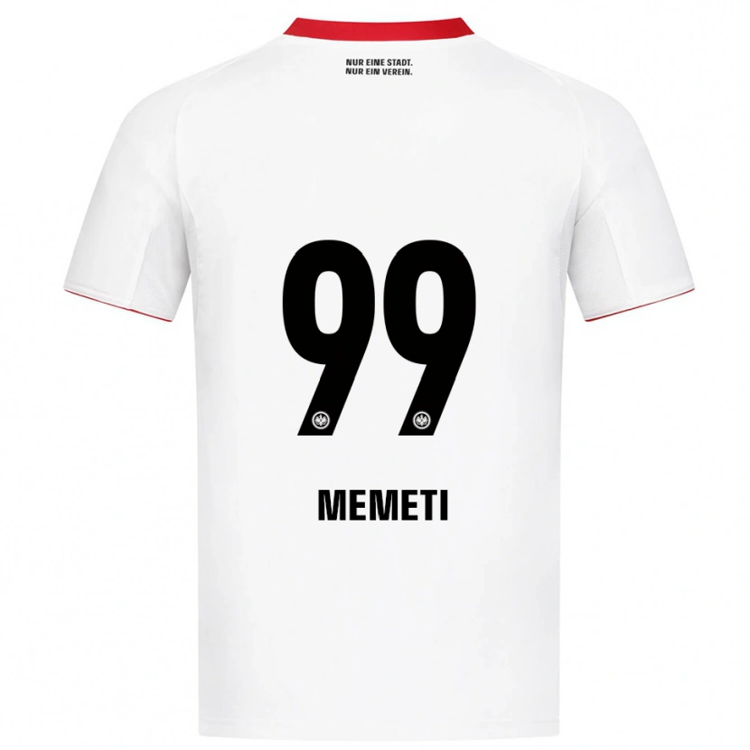 Danxen Kinderen Ereleta Memeti #99 Wit Rood Uitshirt Uittenue 2025/26 T-Shirt