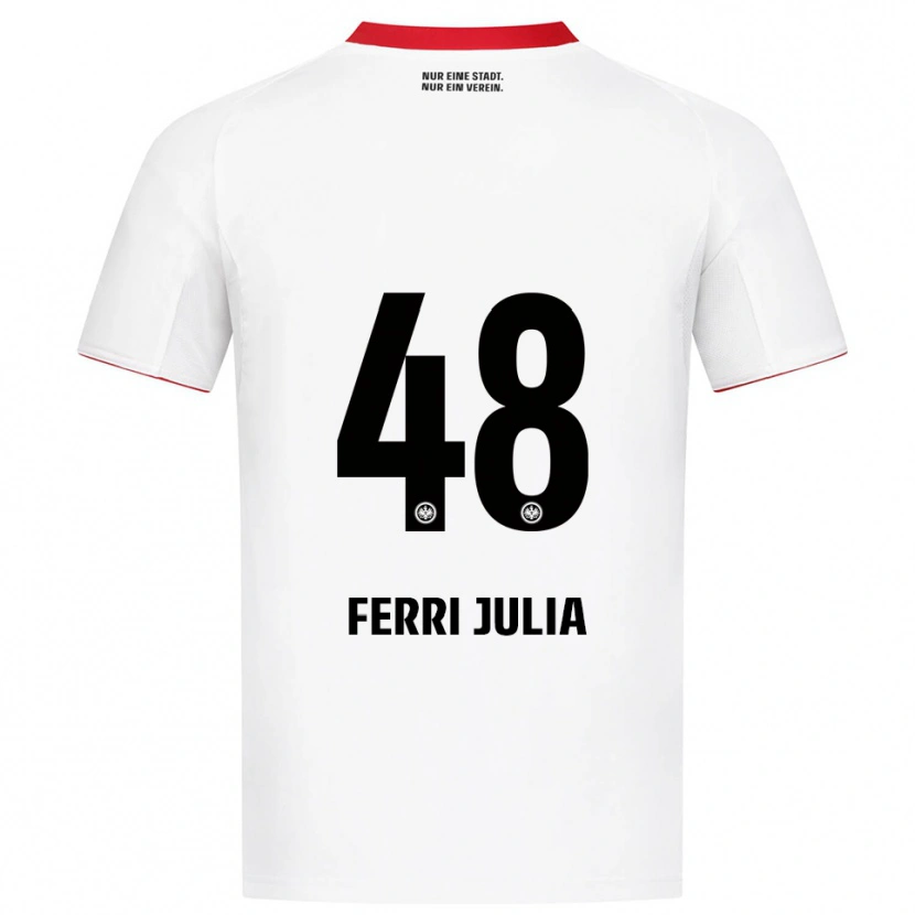 Danxen Kinderen Nacho Ferri #48 Wit Rood Uitshirt Uittenue 2025/26 T-Shirt