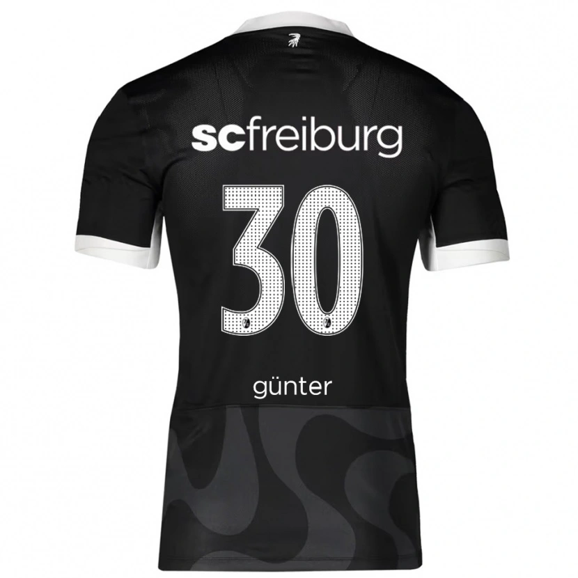 Danxen Kinderen Christian Günter #30 Zwart Wit Uitshirt Uittenue 2025/26 T-Shirt