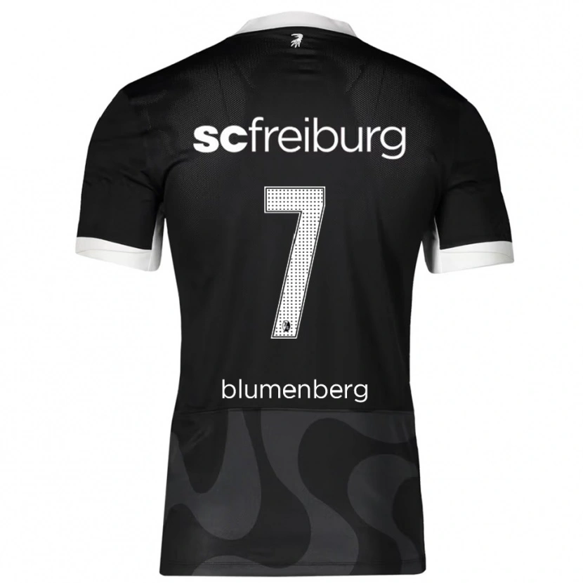 Danxen Kinderen Tessa Blumenberg #7 Zwart Wit Uitshirt Uittenue 2025/26 T-Shirt