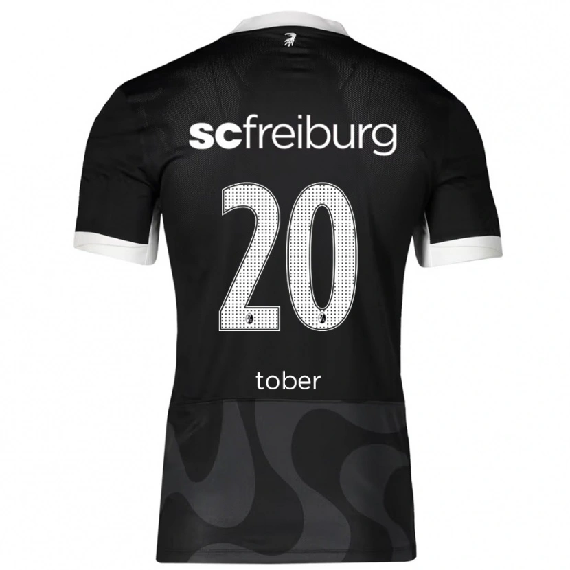 Danxen Kinderen Louis Tober #20 Zwart Wit Uitshirt Uittenue 2025/26 T-Shirt