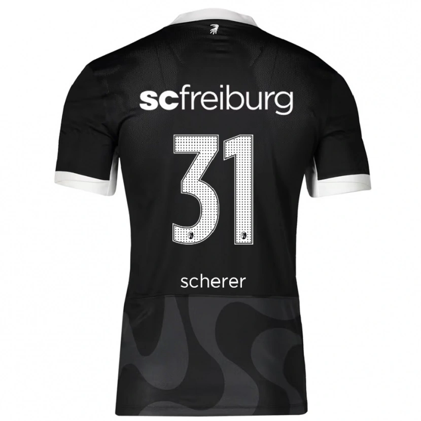 Danxen Kinderen Nora Scherer #31 Zwart Wit Uitshirt Uittenue 2025/26 T-Shirt