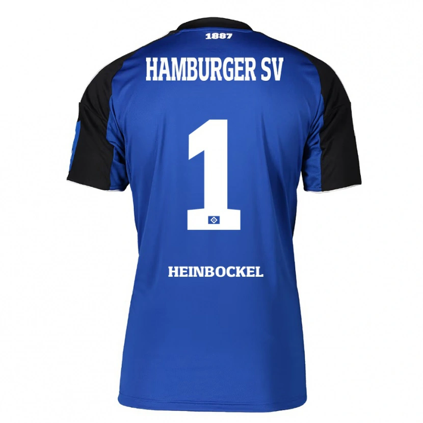 Danxen Kinderen Simon Heinbockel #1 Blauw Zwart Uitshirt Uittenue 2025/26 T-Shirt