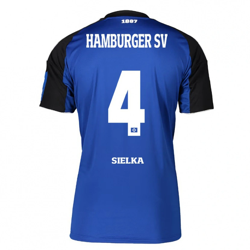 Danxen Kinderen Michelle Sielka #4 Blauw Zwart Uitshirt Uittenue 2025/26 T-Shirt