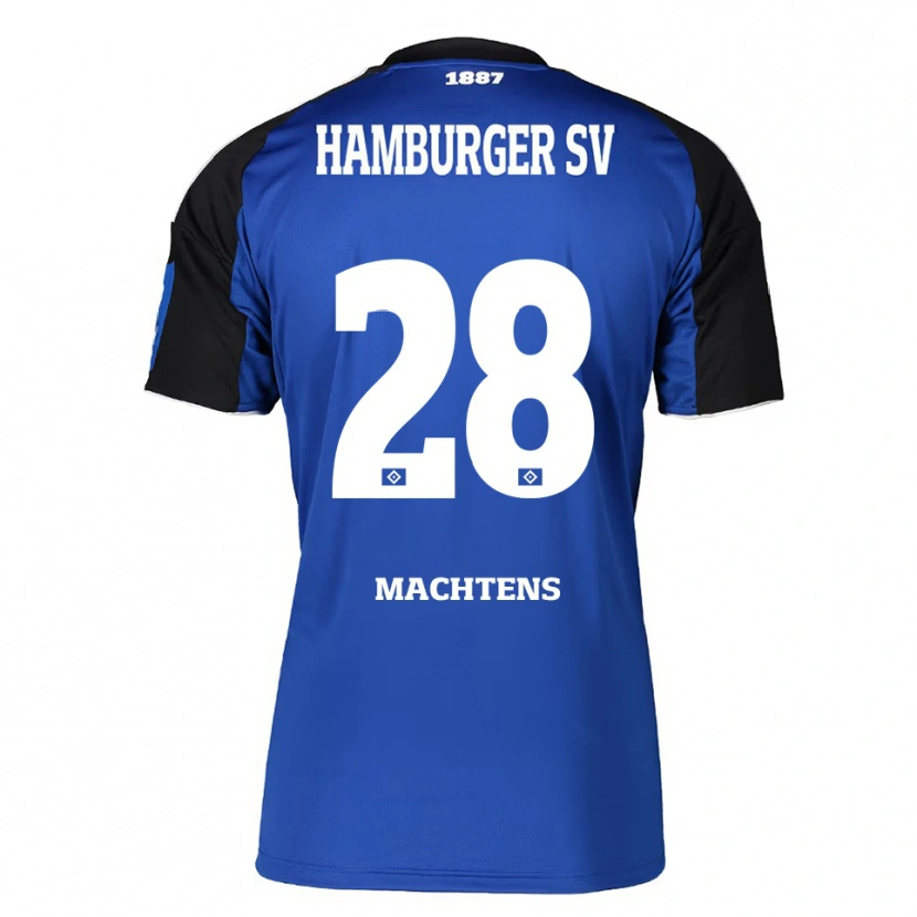 Danxen Kinderen Pauline Machtens #28 Blauw Zwart Uitshirt Uittenue 2025/26 T-Shirt