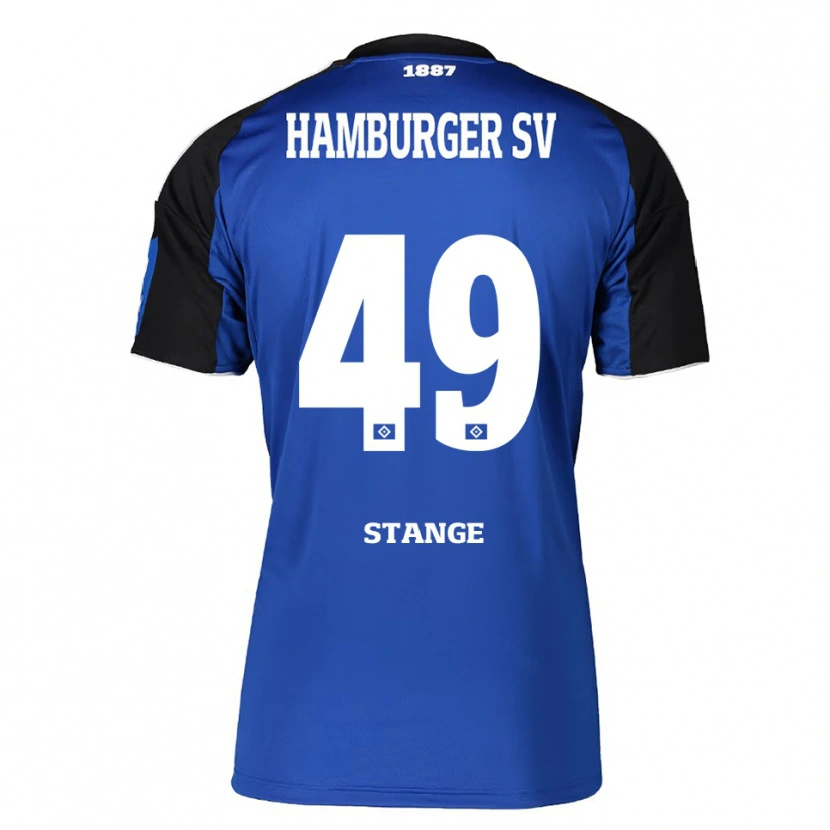 Danxen Kinderen Otto Stange #49 Blauw Zwart Uitshirt Uittenue 2025/26 T-Shirt