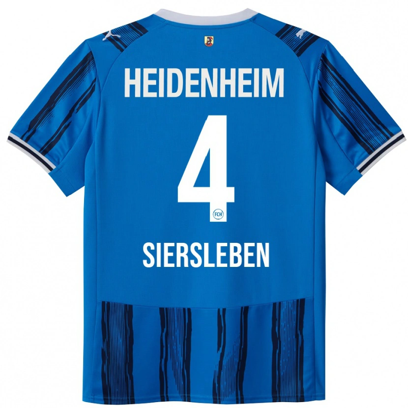 Danxen Kinderen Tim Siersleben #4 Blauw Marineblauw Uitshirt Uittenue 2025/26 T-Shirt
