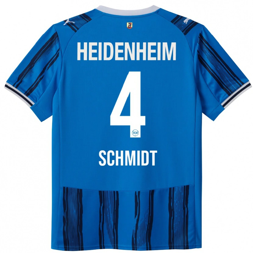 Danxen Kinderen Luke Schmidt #4 Blauw Marineblauw Uitshirt Uittenue 2025/26 T-Shirt