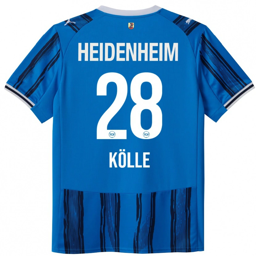 Danxen Kinderen Adam Kölle #28 Blauw Marineblauw Uitshirt Uittenue 2025/26 T-Shirt