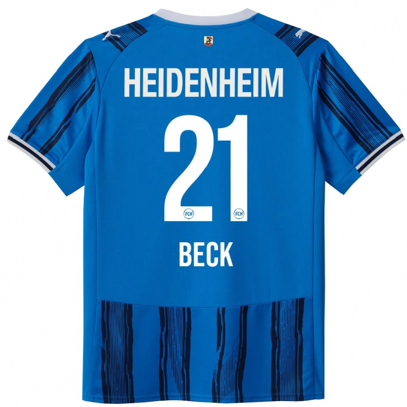 Danxen Kinderen Adrian Beck #21 Blauw Marineblauw Uitshirt Uittenue 2025/26 T-Shirt