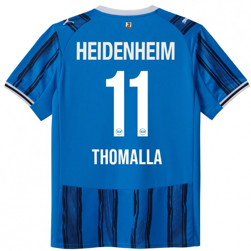 Danxen Kinderen Denis Thomalla #11 Blauw Marineblauw Uitshirt Uittenue 2025/26 T-Shirt
