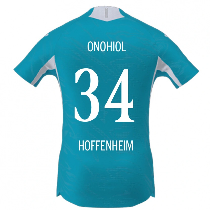 Danxen Kinderen Yannick Onohiol #34 Hemelsblauw Uitshirt Uittenue 2025/26 T-Shirt
