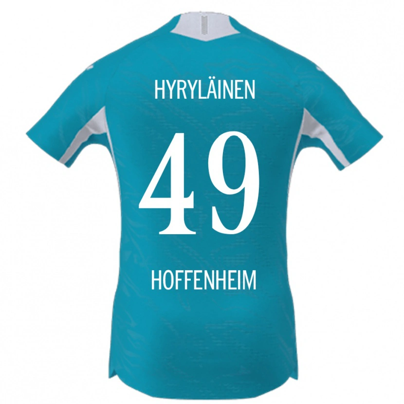 Danxen Kinderen Luka Hyryläinen #49 Hemelsblauw Uitshirt Uittenue 2025/26 T-Shirt
