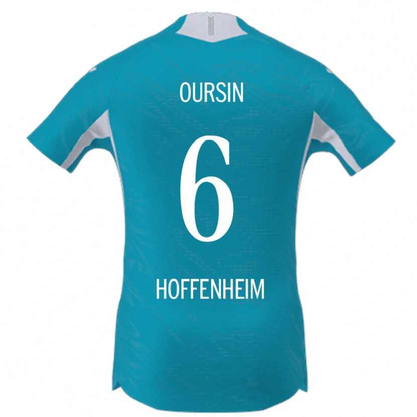 Danxen Kinderen Fredrik Oursin #6 Hemelsblauw Uitshirt Uittenue 2025/26 T-Shirt