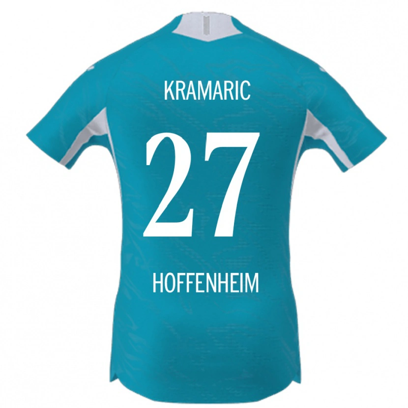 Danxen Kinderen Andrej Kramaric #27 Hemelsblauw Uitshirt Uittenue 2025/26 T-Shirt
