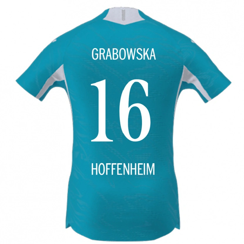 Danxen Kinderen Dominika Grabowska #16 Hemelsblauw Uitshirt Uittenue 2025/26 T-Shirt