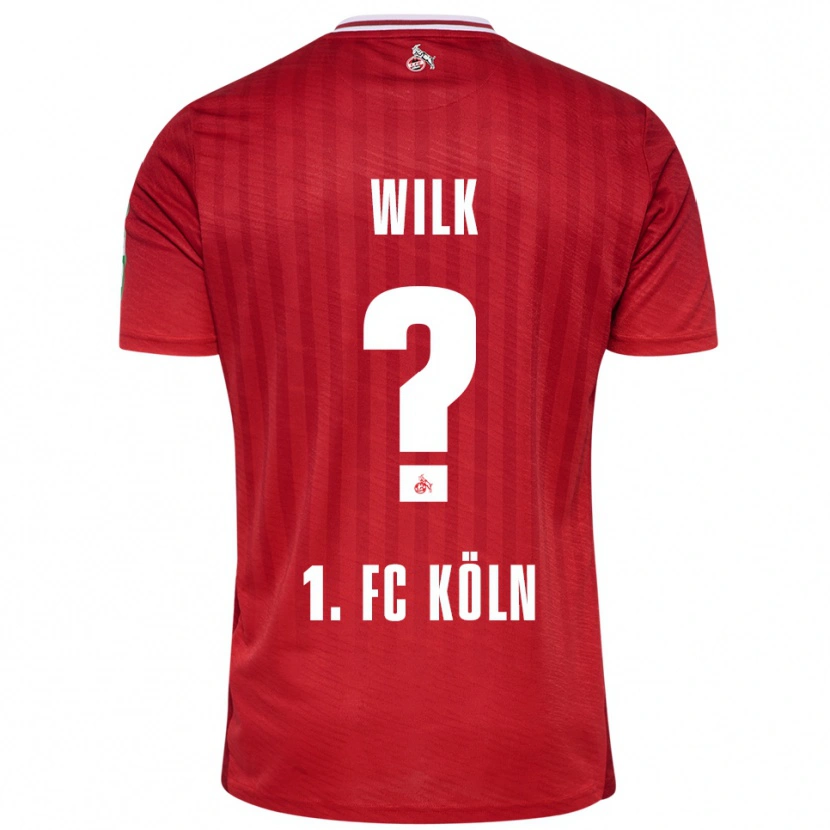Danxen Kinderen Emil Wilk #0 Rood Wit Uitshirt Uittenue 2025/26 T-Shirt