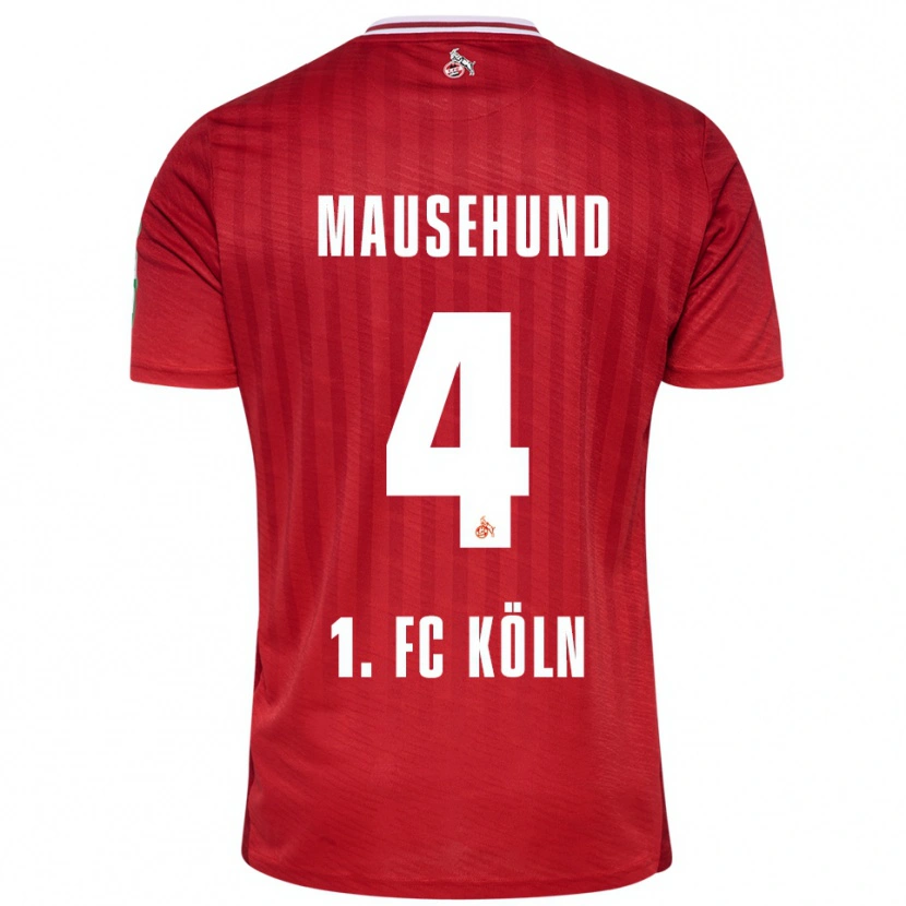 Danxen Kinderen Yannick Mausehund #4 Rood Wit Uitshirt Uittenue 2025/26 T-Shirt