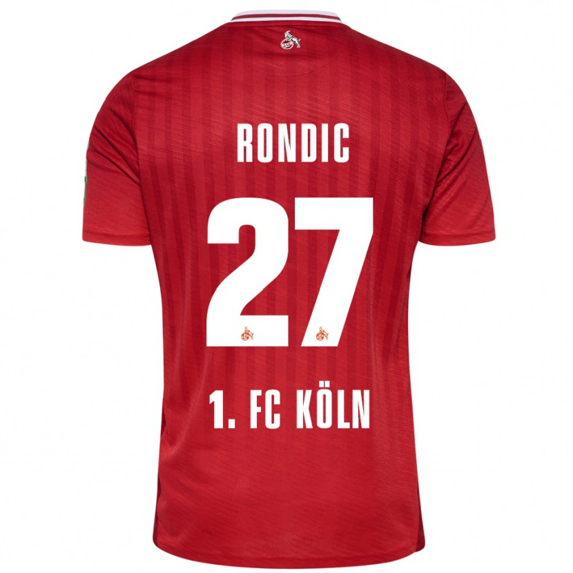 Danxen Kinderen Imad Rondic #27 Rood Wit Uitshirt Uittenue 2025/26 T-Shirt