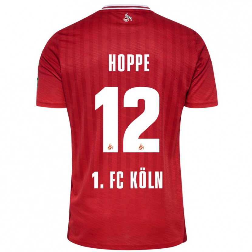 Danxen Kinderen Paula Hoppe #12 Rood Wit Uitshirt Uittenue 2025/26 T-Shirt
