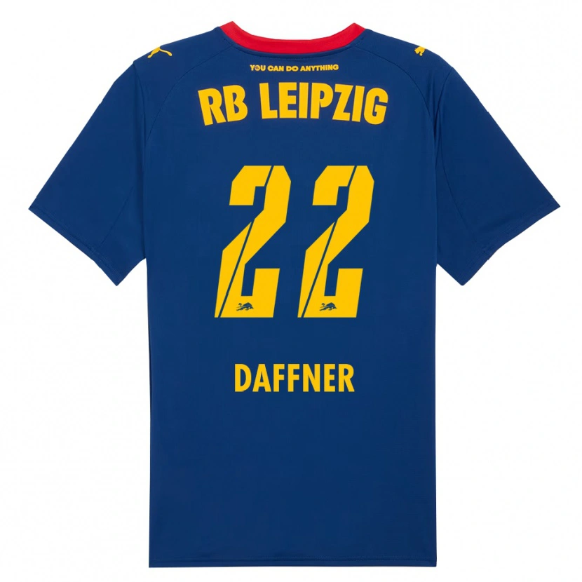Danxen Kinderen Felix Daffner #22 Marineblauw Rood Uitshirt Uittenue 2025/26 T-Shirt