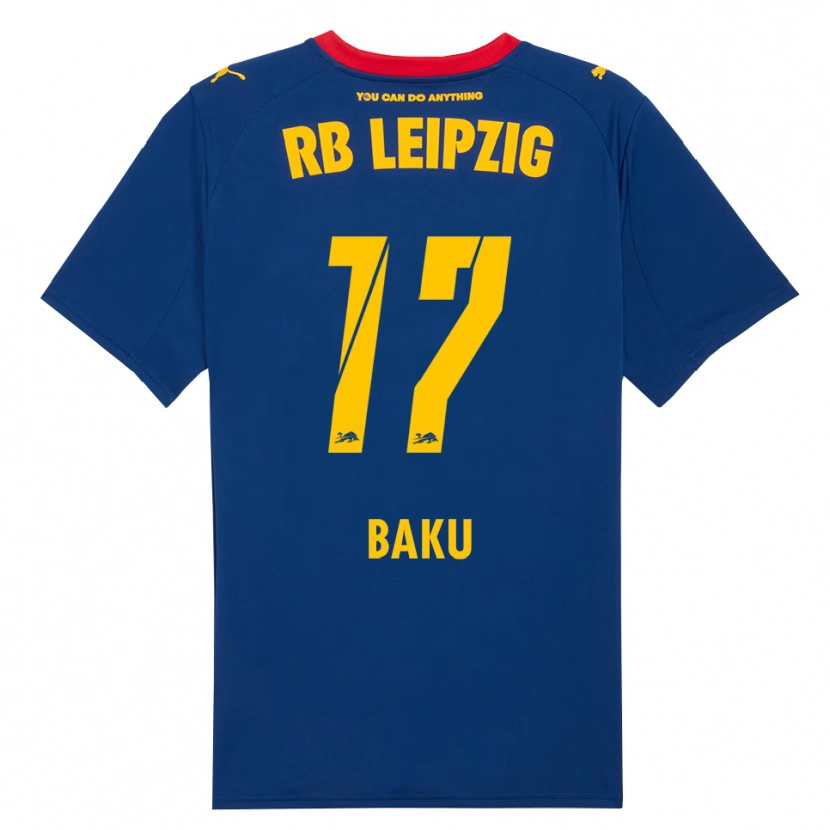 Danxen Kinderen Ridle Baku #17 Marineblauw Rood Uitshirt Uittenue 2025/26 T-Shirt