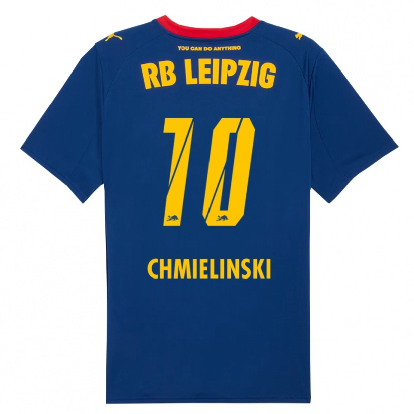 Danxen Kinderen Gina Chmielinski #10 Marineblauw Rood Uitshirt Uittenue 2025/26 T-Shirt