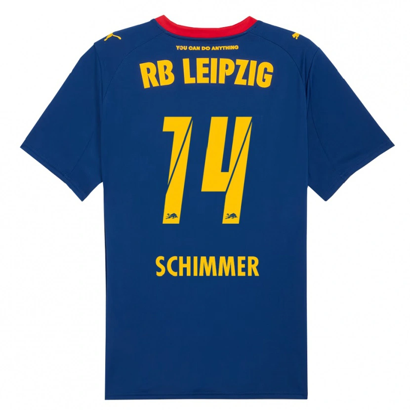 Danxen Kinderen Marleen Schimmer #14 Marineblauw Rood Uitshirt Uittenue 2025/26 T-Shirt