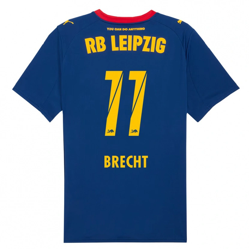 Danxen Kinderen Barbara Brecht #11 Marineblauw Rood Uitshirt Uittenue 2025/26 T-Shirt