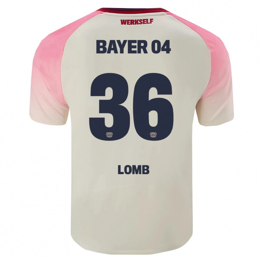 Danxen Kinderen Niklas Lomb #36 Roze Gebroken Wit Uitshirt Uittenue 2025/26 T-Shirt
