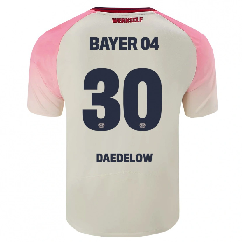Danxen Kinderen Ida Daedelow #30 Roze Gebroken Wit Uitshirt Uittenue 2025/26 T-Shirt