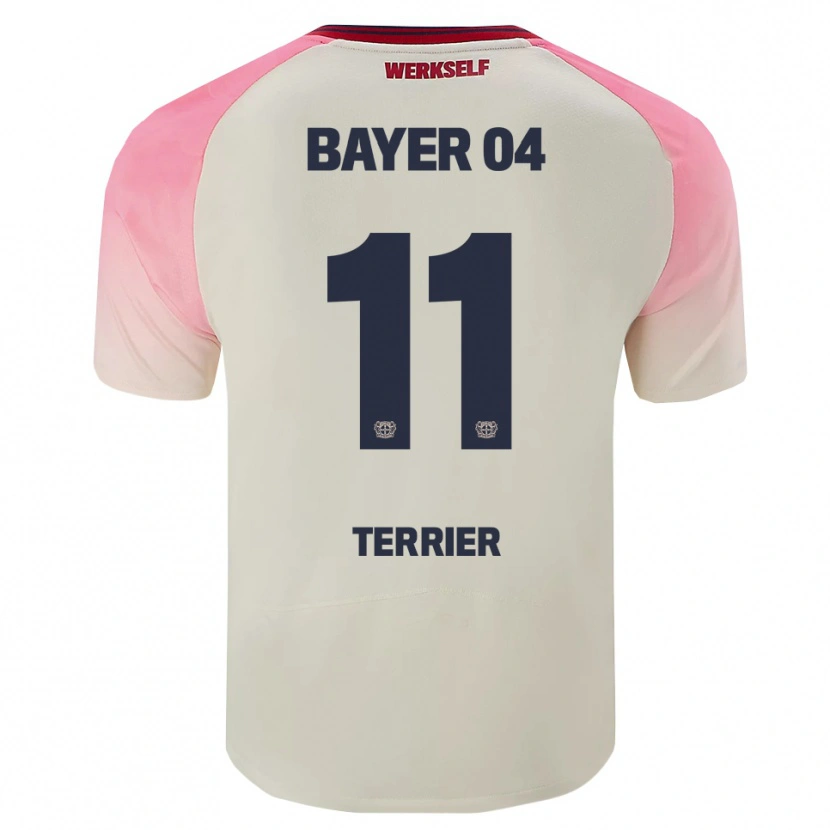 Danxen Kinderen Martin Terrier #11 Roze Gebroken Wit Uitshirt Uittenue 2025/26 T-Shirt