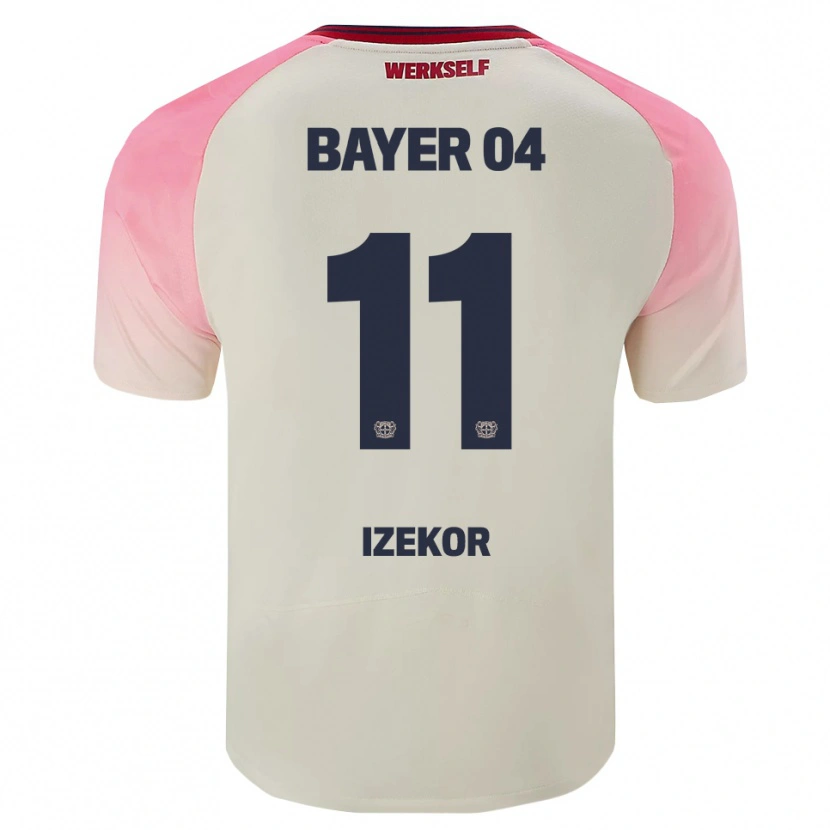 Danxen Kinderen Ken Izekor #11 Roze Gebroken Wit Uitshirt Uittenue 2025/26 T-Shirt