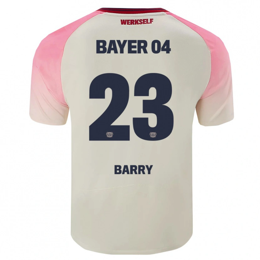 Danxen Kinderen Alpha Barry #23 Roze Gebroken Wit Uitshirt Uittenue 2025/26 T-Shirt